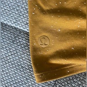 Lululemon Time to Restore Mock Neck Tank Spiced Bronze & White Size 6
